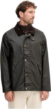 Barbour Tracker Waxed Jacket - Heren - Zomerjassen - Groen - 2XL - Katoen - Jassen