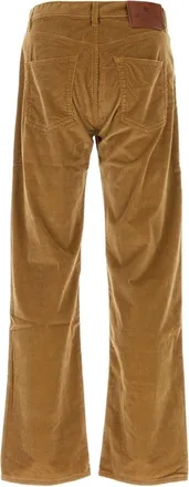 Etro Mens Wear Trousers Camel Cotton Elastane