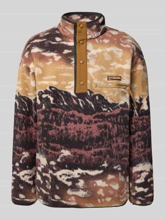 Columbia Sweatshirt aus Teddyfell in Bordeaux, Größe XXL