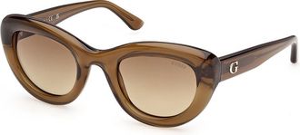 Guess GU00352 98F Womens Sunglasses Green Size 50