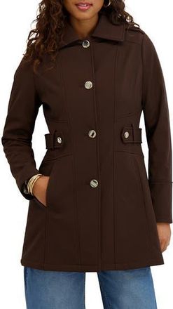 Kensie Water Resistant Soft Shell Jacket in Chocolate at Nordstrom Rack, Size X-Large