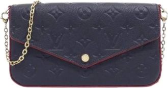 Louis Vuitton Pre-owned Clutches, female, Blue, Size: ONE SIZE Pre-owned Vintage Pochette Shoulder Bag