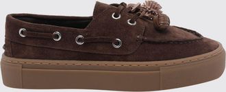 D.A.T.E. D. A.T. E. Caletta Suede Boat Shoes with Raised Apron Toe