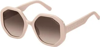 Marc Jacobs Round Full Rim Sunglasses - Beige