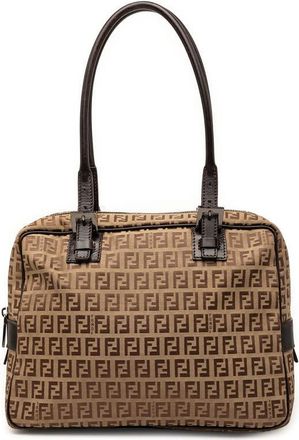 Fendi Pre-owned Fendi Zucchino Canvas Shoulder Bag Ladies UMX005SNLB9O6LXF