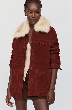Blank NYC Midnight Drift Suede Jacket