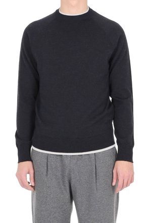 Eleventy Crew Neck Sweater in Pure Virgin Wool