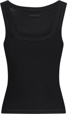 Jacquemus Tops, Dames, Zwart, M, Tanktop met vierkante halslijn