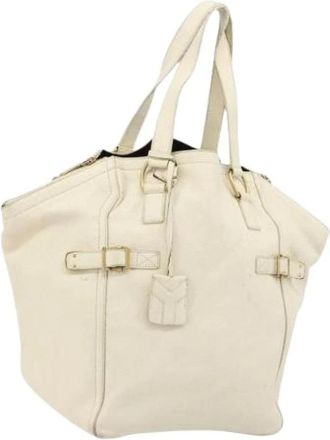 Saint Laurent Pre-owned Tote Bags, female, White, Size: ONE SIZE Pre-owned Vintage Tote Bag