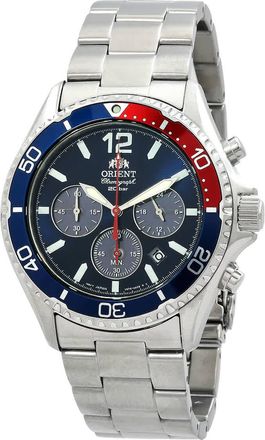 Orient Mako Solar Chronograph Blue Dial Mens Watch RA-TX0201L10B