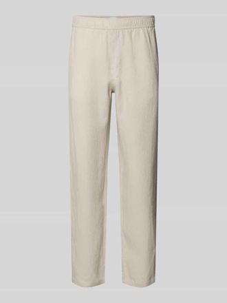 Sams&oslash;e & Sams&oslash;e Leinenhose mit Eingrifftaschen Modell JABARI in Beige, Gr&ouml;&szlig;e XXL