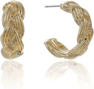 Ettika Braided Hoop Earrings in Gold at Nordstrom Rack