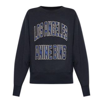 Anine Bing Harry Shrunken Sweatshirt - Dames - Sweatshirts - Zwart - M - Katoen - Hoodies & sweatvesten
