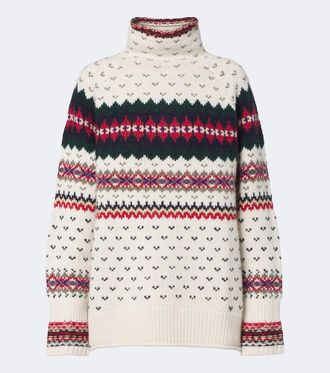 Polo Ralph Lauren Pullover in lana, cotone e alpaca a intarsio