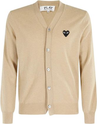 Comme Des Gar&ccedil;ons Cardigan - Heren - Vesten - Beige - L - Truien & Vesten