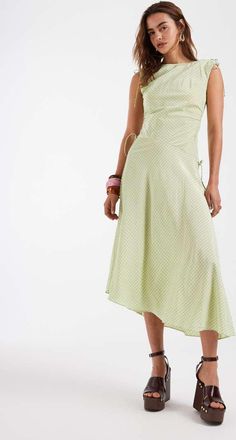 & Other Stories Vestito estivo verde chiaro a quadretti-Neutro