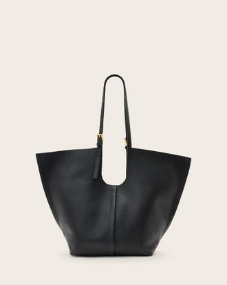 AllSaints Leather Ara Leather Tote Bag, Size: One Size