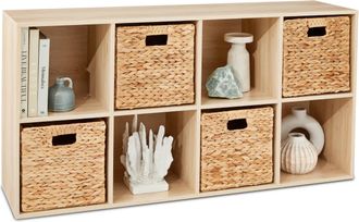 Best Choice Products 8-Cube Bookshelf, 13.5in Display Storage System, Organizer w/ Removable Back Panels