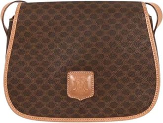 Celine Pre-owned Cross Body Bags, female, Brown, Size: ONE SIZE Pre-owned Plastic Cross Body Bag