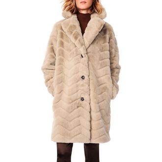 Bernardo Faux Fur Coat in Tan at Nordstrom Rack, Size Xx-Large