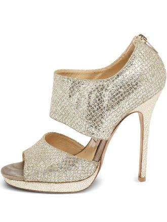 Jimmy Choo London 120mm embellished sandals - Gold