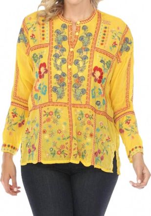 Johnny Was Bogota Blouse In Sunshine