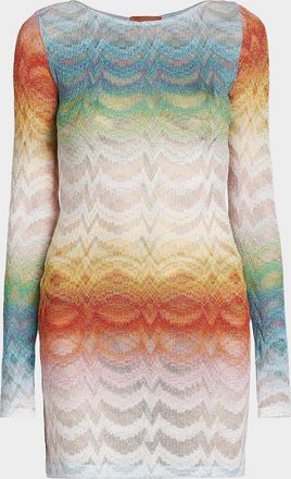 Missoni Zig Zag Knit Mini Dress Coverup