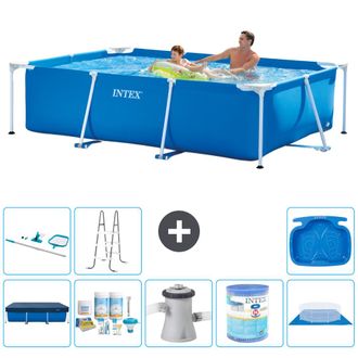 Intex Piscina Con Estructura Rectangular - 260x160x65 Cm - 7-piezas S40114