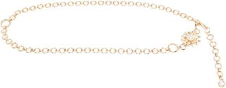 Maje Flower zirconia kettingriem - Goud