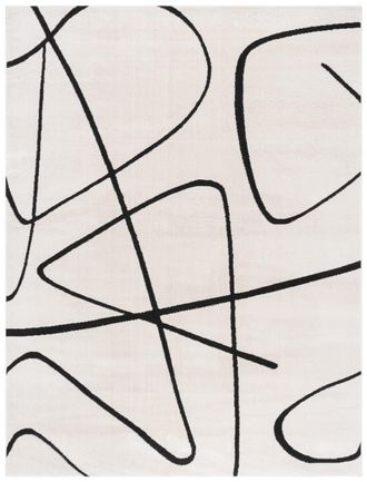 Safavieh Alfombra poli&eacute;ster avorio/nero 235 x 305 cm