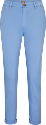 HUGO BOSS Slanke chinos voor dames (Blauw)