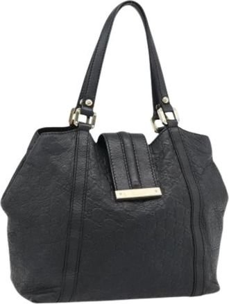 Gucci Pre-owned Vintage Tote Bag - Dames - Vintage Schoudertas - Zwart - ONE Size - Leer - Vintage