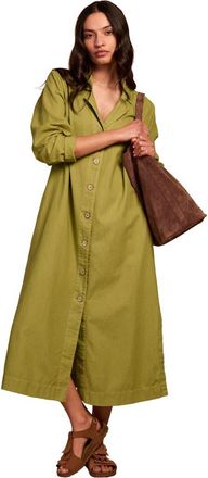 Celtic & Co. Longline Overshirt Dress in Willow at Nordstrom, Size 8