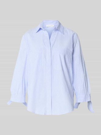 Christian Berg Regular Fit Bluse mit 3/4-Arm in Bleu, Gr&ouml;&szlig;e 34