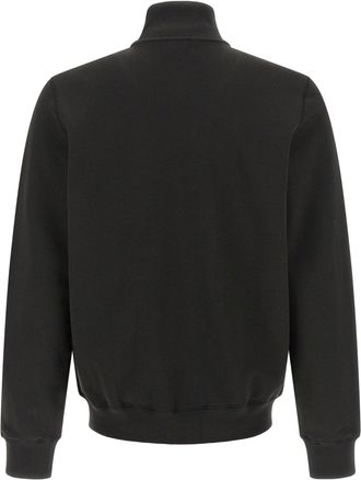Diesel Logo-Embroidered Brushed Cotton Sweatshirt - Black