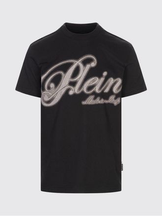 Philipp Plein T-shirt in cotone con logo e strass Philipp Plein