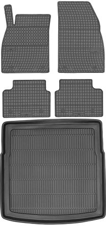 OEM Juego De Alfombrillas De Goma Para Coche Y Alfombrilla Para Maletero Para Opel Insignia A Kombi (2009-2017)