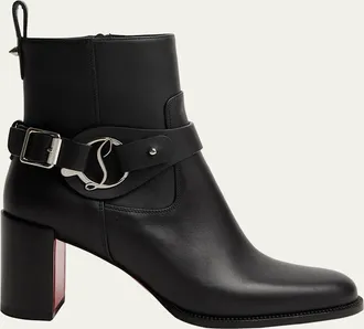 Christian Louboutin 70mm Dianouchette Leather Ankle Booties