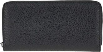 Maison Margiela Grained leather zip-around wallet Woman One Size