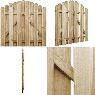 vidaXL Cancello da Giardino in Legno di Pino Impregnato 100x100 cm - Cancello in pino impregnato - Cancello da patio