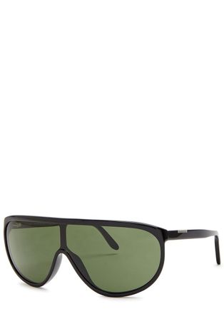 Toteme Shield Aviator-style Sunglasses - Black - One Size