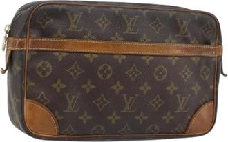 Louis Vuitton Pre-owned Clutches, female, Brown, Size: ONE SIZE Pre-owned M51845 Clutch Bag