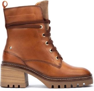 Pikolinos Valladolid Lace-Zip Boot - Dames - Veterlaarzen - Bruin - 41 EU - Schoenen