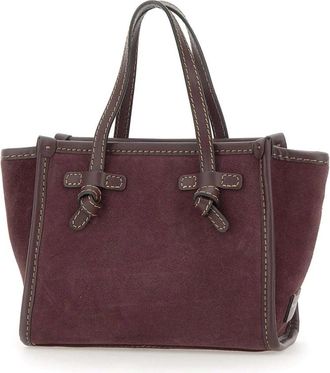 Gianni Chiarini Miss Marcella Su&egrave;de Handtas - Dames - Shoppers - Paars - ONE Size - Su&egrave;de - Tassen