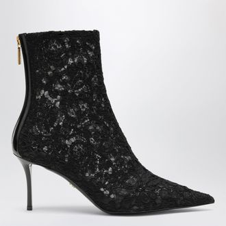Dolce & Gabbana Stivaletto nero in pizzo
