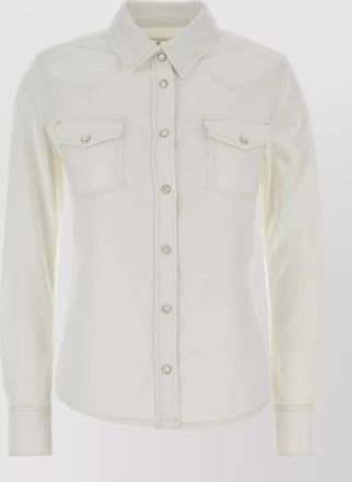 Frame Denim long sleeve denim shirt featuring chest pockets