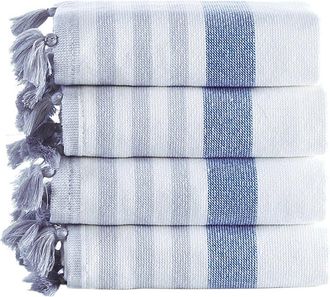 Brooks Brothers Turkish Pesthemal 4Pc Wash Towels