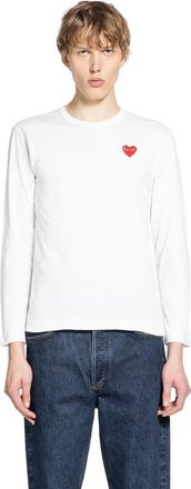 Comme Des Gar&ccedil;ons Heart Cotton Long Sleeve T-Shirt