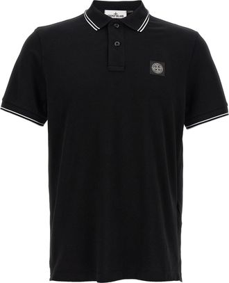 Stone Island Logo Patch Polo Shirt