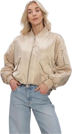 Beaumont Amsterdam Hady Bomber - Dames - Bomber jackets - Beige - XL - Polyester - Jassen